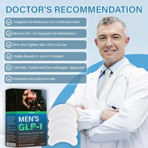 Timilk® Men’s GLP-1 Chest Slimming & Fat Control Patch