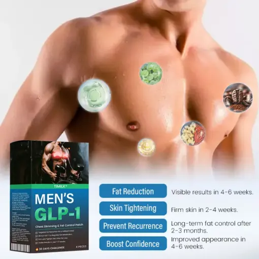 Timilk® Men’s GLP-1 Chest Slimming & Fat Control Patch