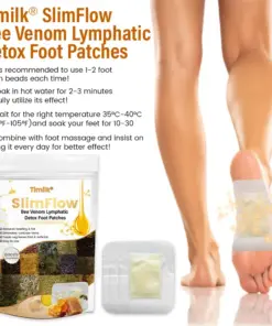 Timilk® SlimFlow Bee Venom Lymphatic Detox Foot Patches