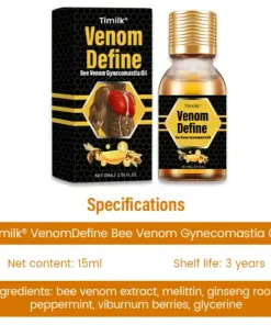 Timilk® VenomDefine Bee Venom Gynecomastia Oil