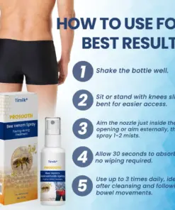 Timilk® ProSooth Bee Venom Hemorrhoids Spray