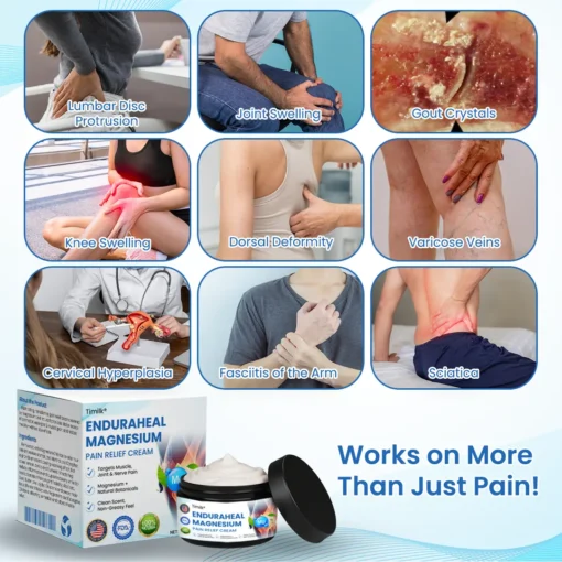 Timilk® EnduraHeal Magnesium Pain Relief Cream