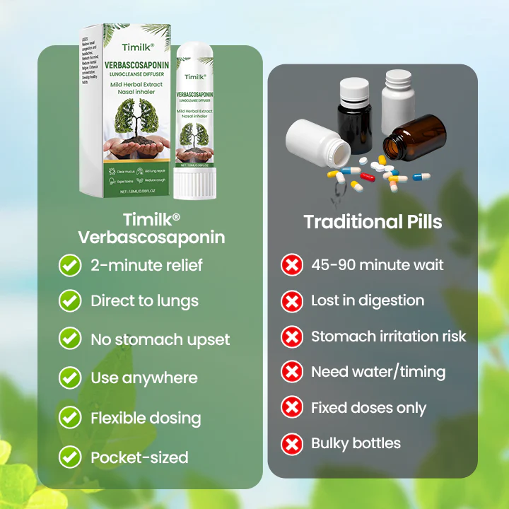 Timilk®Verbascosaponin Lung Detox Diffuser ( Cough, wheezing, shortness of breath, sputum, stuffy nose, bronchitis, bronchitis, allergy symptoms, lung discomfort ) - Image 3