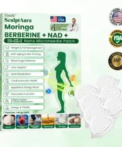 Timilk® SculptAura Moringa • Berberin + NAD+ 10-in-1 Nano-Microneedle-Patch