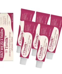Timilk® UltraBond Premium Denture Adhesive FDA Certified (Clinically Proven 4-Day Hold for Secure, Comfortable Zinc-Free Denture Fit )
