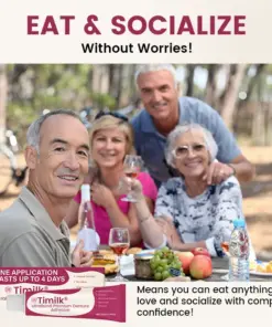 Timilk® UltraBond Premium Denture Adhesive FDA Certified (Clinically Proven 4-Day Hold for Secure, Comfortable Zinc-Free Denture Fit )