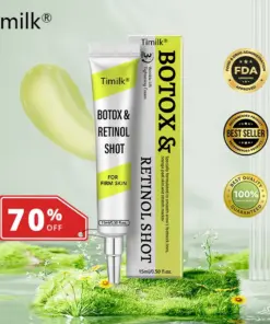 Timilk® Botox Retinol Shot Smoother-Looking Skin for Deep Lines, Sagging Jowls Puffy Eyes