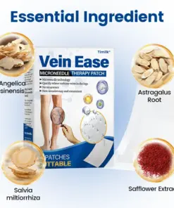 Timilk® Vein Ease Microneedle Therapy Patch – Fast Effective and Non-Invasive Treatment for Varicose Veins Leg Swelling