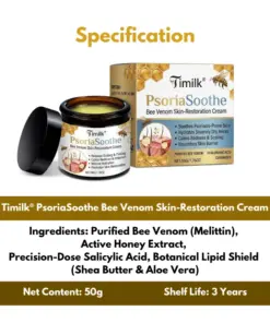 Timilk® PsoriaSoothe Bee Venom Skin-Restoration Cream