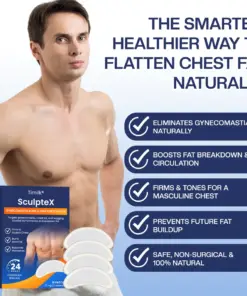 Timilk® SculptXX Gynecomastia Burn & Firm Chest Patch