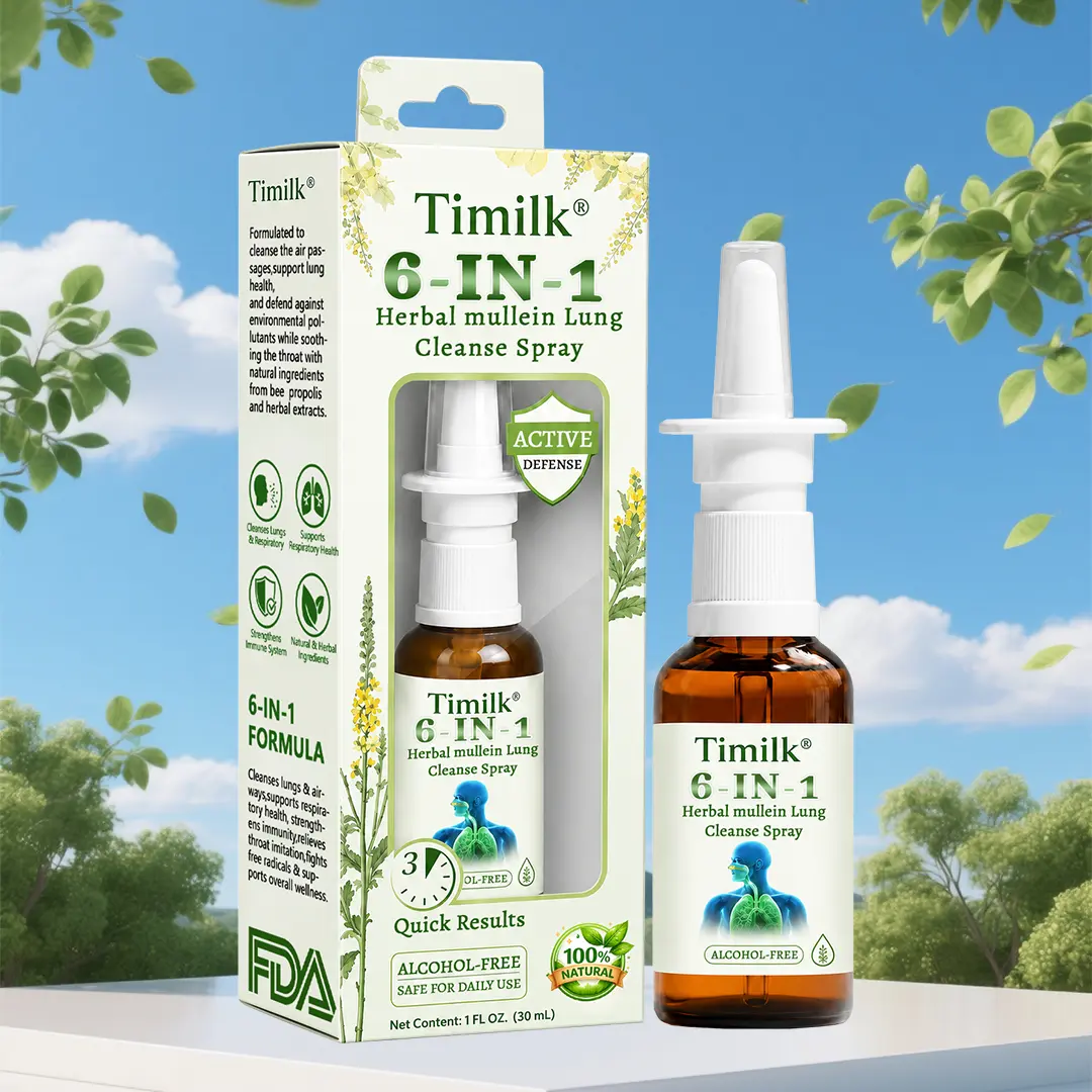 Timilk® 6-in-1 Herbal mullein Lung Cleanse Spray