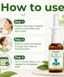 Timilk® 6-in-1 Herbal mullein Lung Cleanse Spray