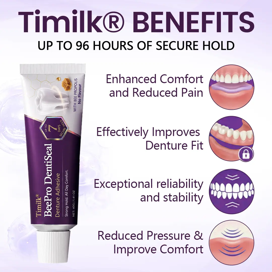 Timilk® BeePro DentiSeal Denture Adhesive
