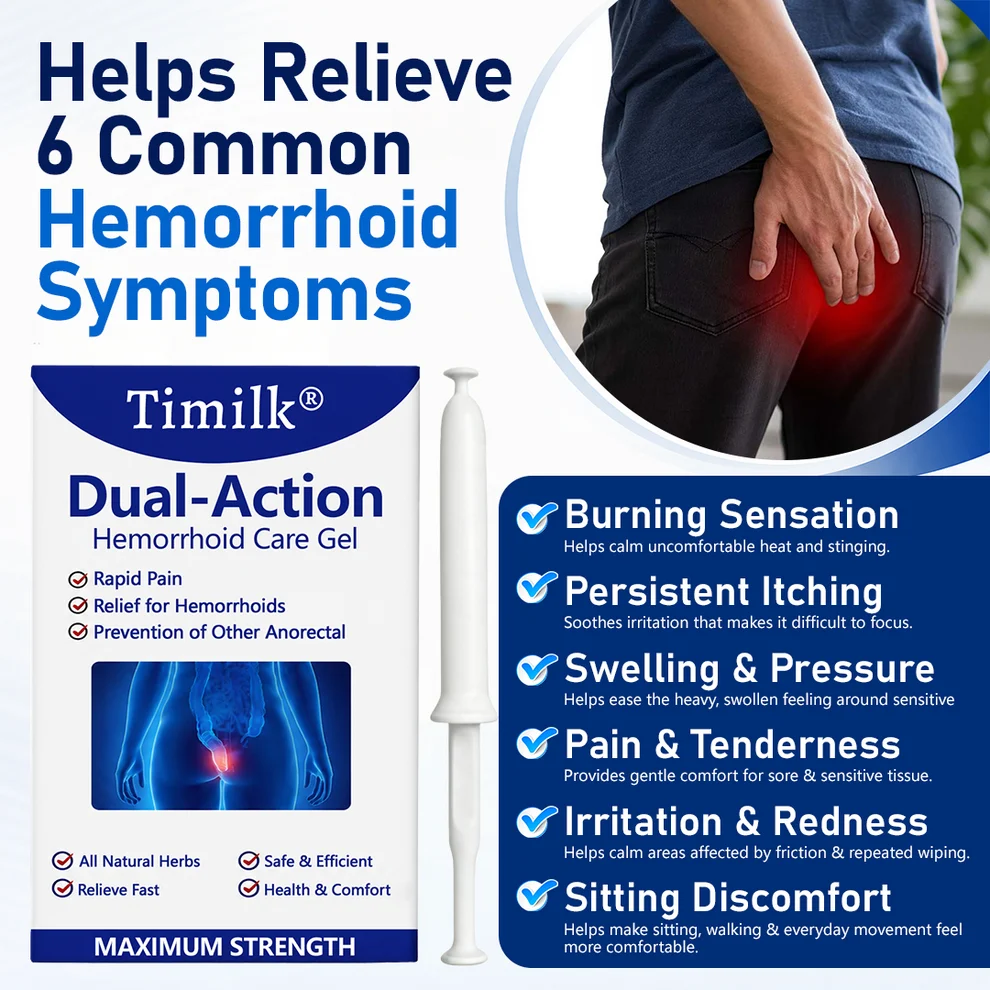 Timilk® Dual-Action Hemorrhoid Care Gel