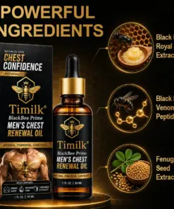 Timilk® BlackBee Prime Men's Chest Renewal Oil