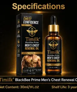 Timilk® BlackBee Prime Men's Chest Renewal Oil
