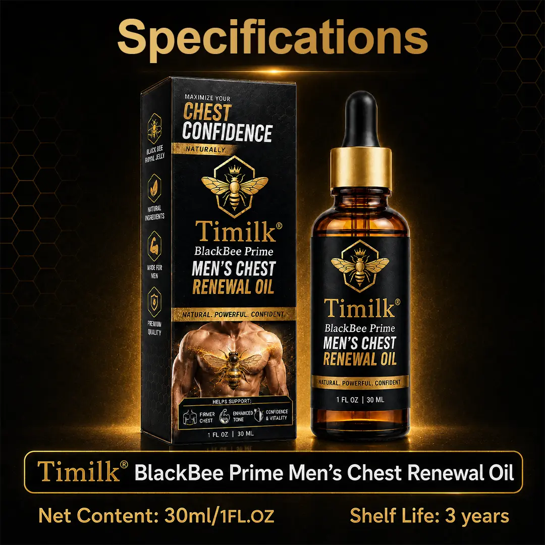 Timilk® BlackBee Prime Men's Chest Renewal Oil