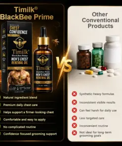 Timilk® BlackBee Prime Men's Chest Renewal Oil