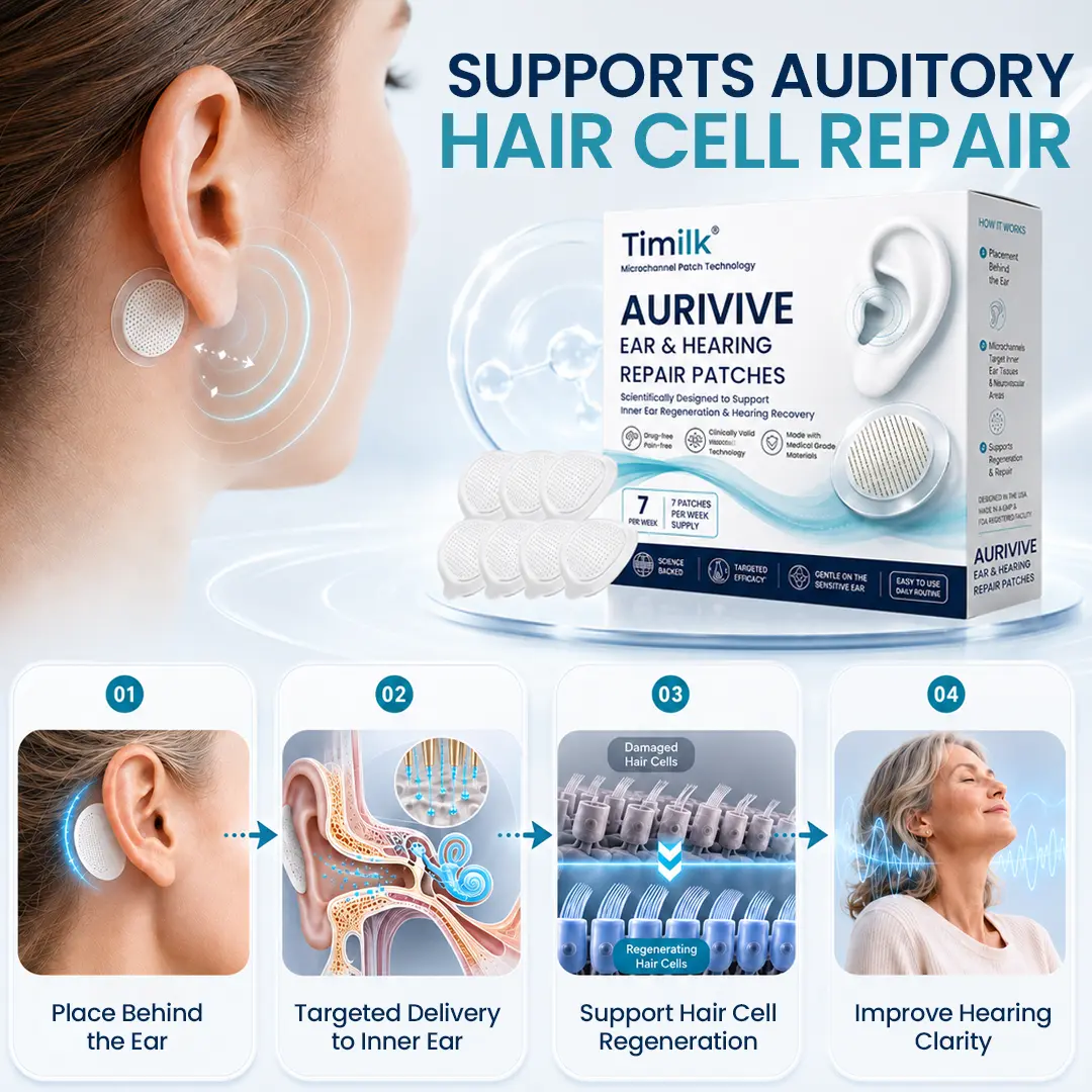 Timilk® AuriVive Ear & Hearing Repair Patches