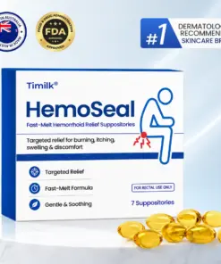 Timilk® HemoSeal Fast-Melt Hemorrhoid Relief Suppositories