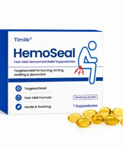 Timilk® HemoSeal Fast-Melt Hemorrhoid Relief Suppositories